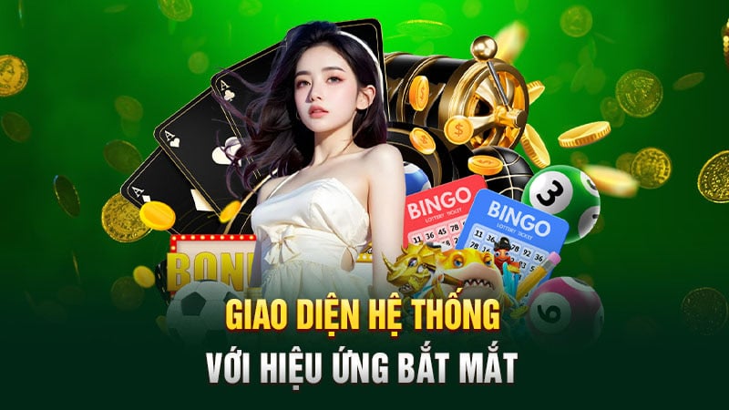 Giao diện hệ thống với hiệu ứng bắt mắt